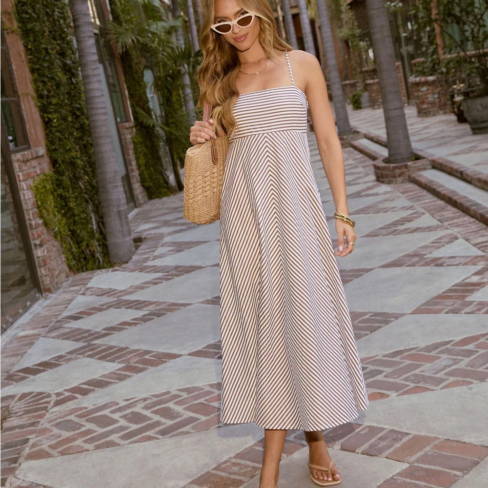 NWT! The Wild Palms Herringbone Midi Dress